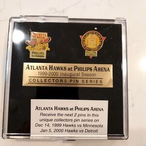 Atlanta Hawks At Phillips Arena 1999-2000 Inaugural Season Collector Pin Set